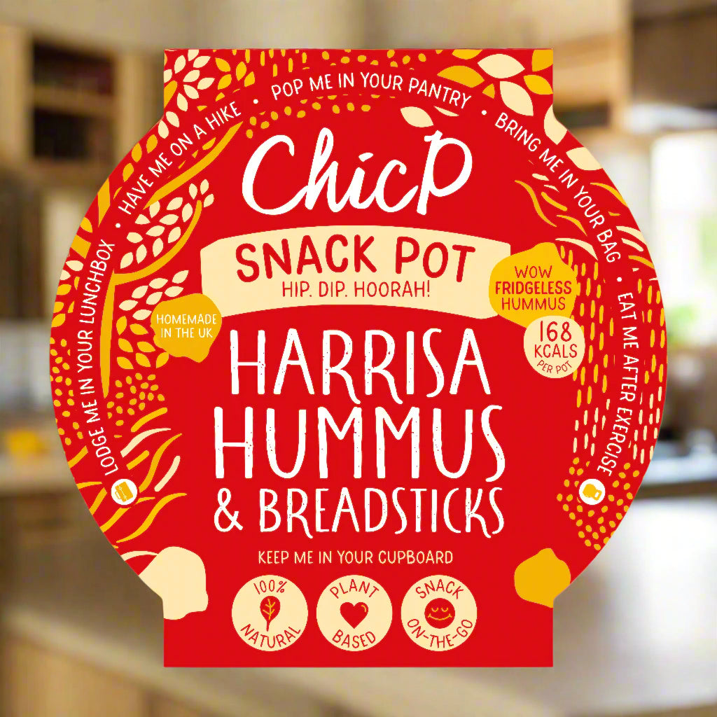 ChicP Harissa Hummus Fridge-less Snack Pot