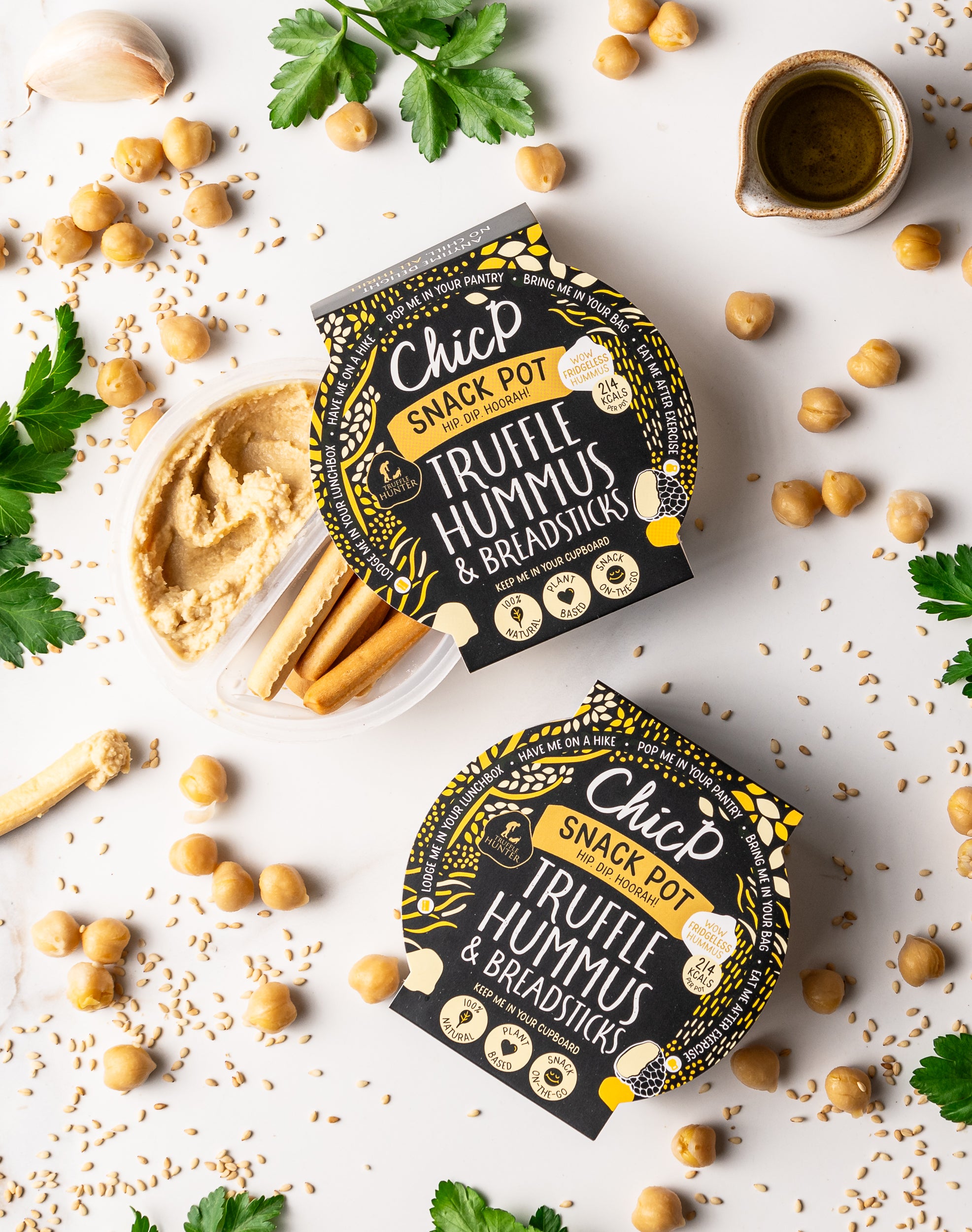 ChicP Truffle Hummus Fridge-less Snack Pot