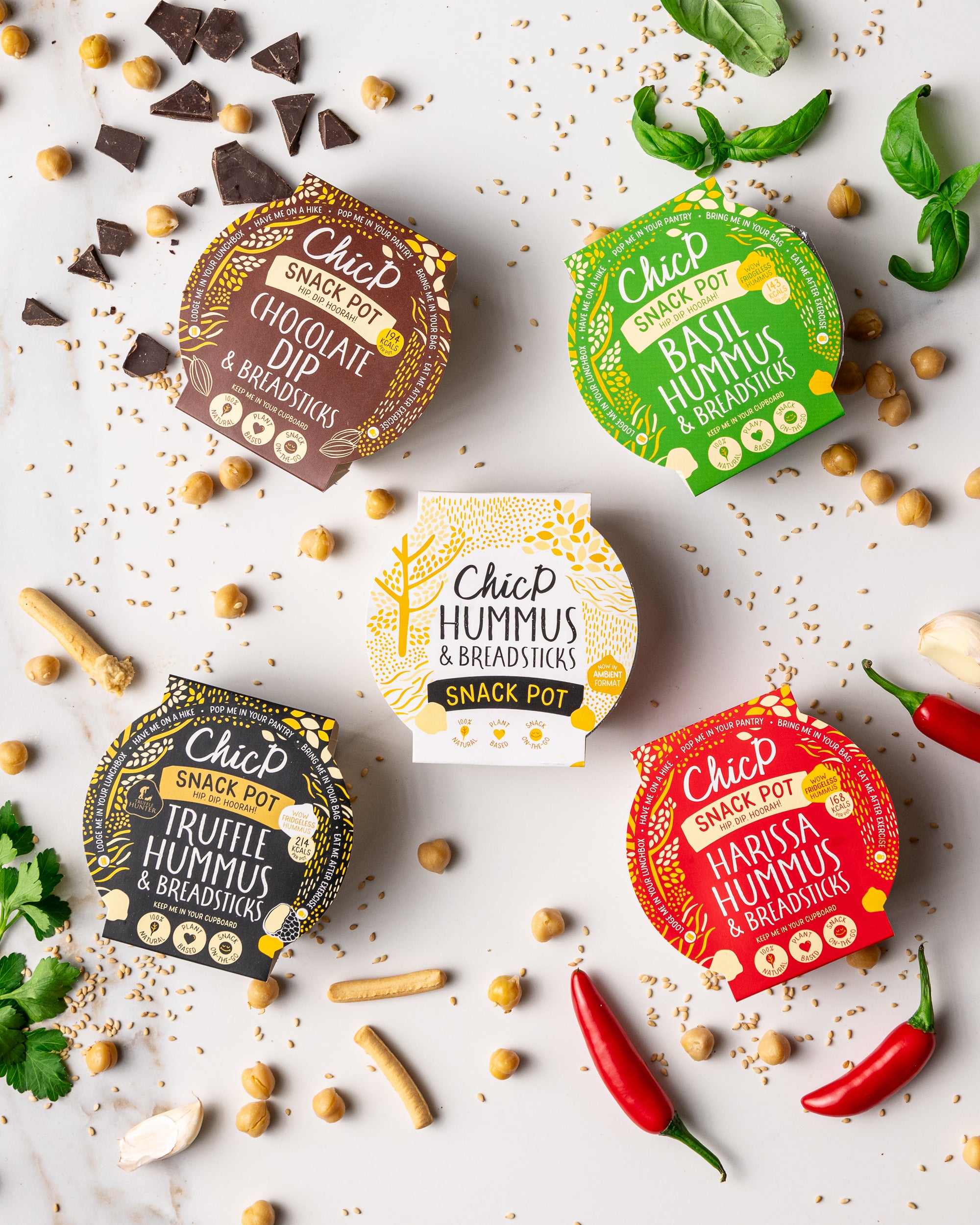 ChicP Truffle Hummus Fridge-less Snack Pot