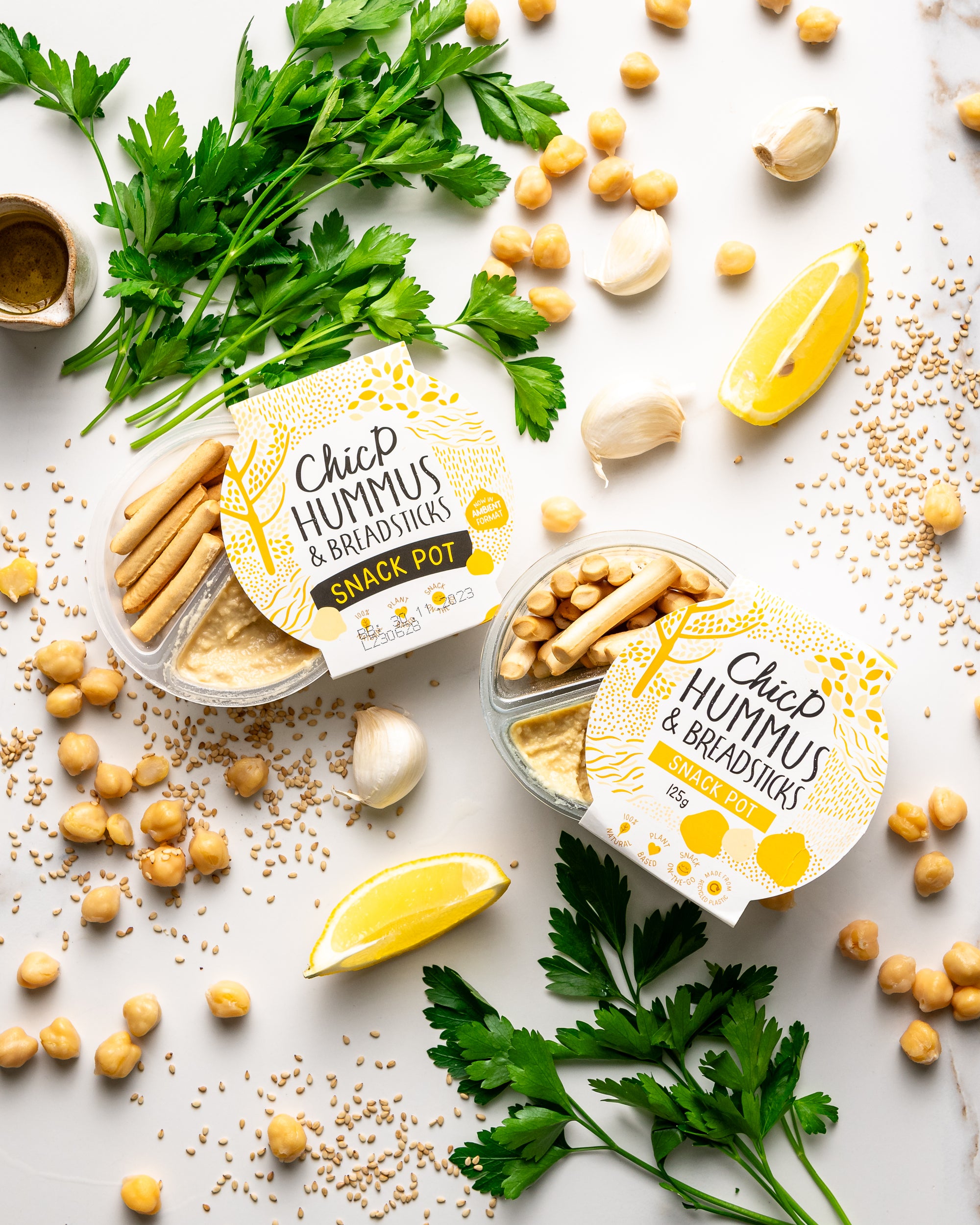 ChicP Fridge-less Hummus Snack Pot