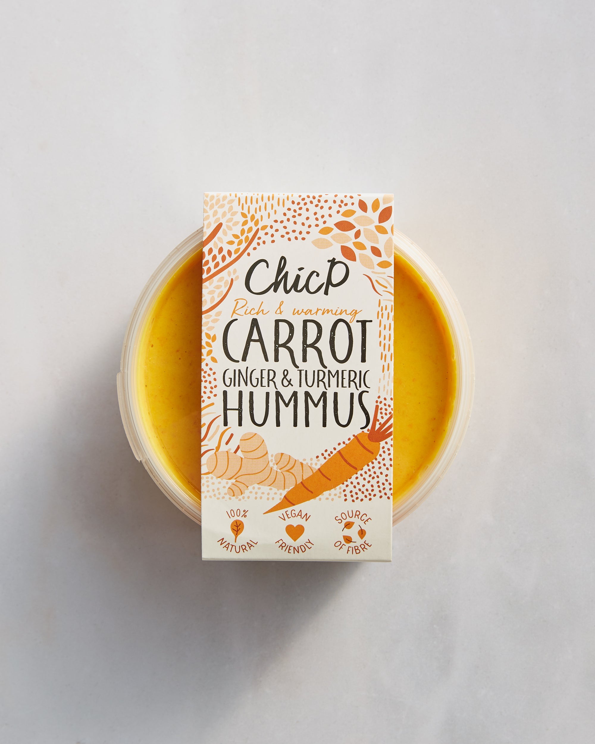 Rich & Warming - Carrot, Ginger & Turmeric Hummus