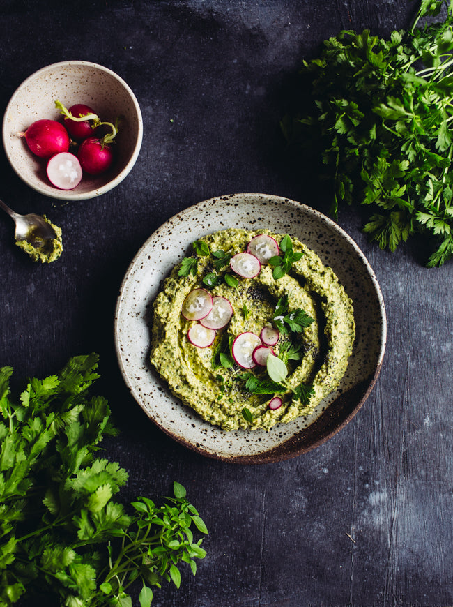 Zingy & Fresh - Spinach & Parsley Hummus